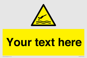 Custom Warning diving area